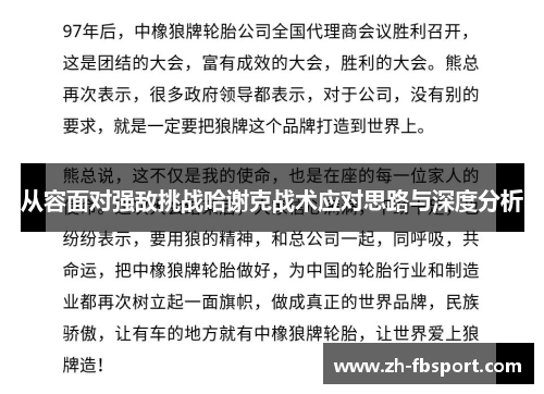 从容面对强敌挑战哈谢克战术应对思路与深度分析